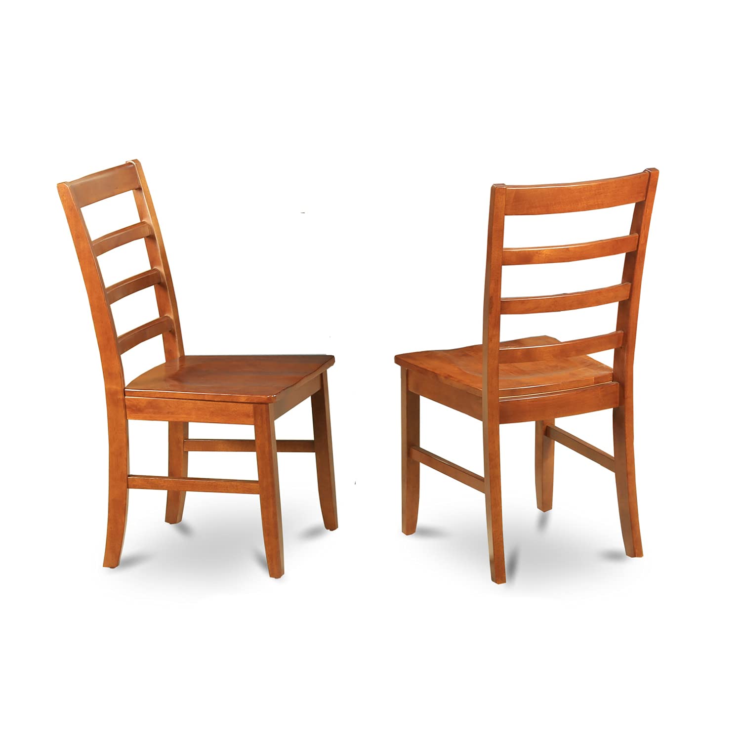 East West Furniture Avon 7 Piece Kitchen Set Consist of an Oval Dining Room Table with Butterfly Leaf and 6 Solid Wood Seat Chairs, 42x60 Inch, Saddle Brown