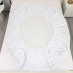 Quilted Waterproof Sleeper Sofa Mattress Protector Pad For 54X72 Full Size Pull Out Sofa Bed Fitted Matress Cover