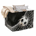 Soccer Ball Laundry Hamper 56L Large Laundry Basket with Handles, Foldable Clothes Hamper for Bedroom Bathroom, Decorative Toy S