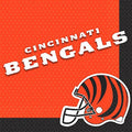 'Cincinnati Bengals'' Luncheon Square Paper Napkins, 6.5'' - (16 Pieces) Perfect for Game Day Celebrations & Tailgates