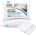 Pillow Protector 100% Waterproof & Noiseless Pillow Cover Pillow Protectors With Zipper Standard Size 2 Pack 20 X 26 Inches Pill
