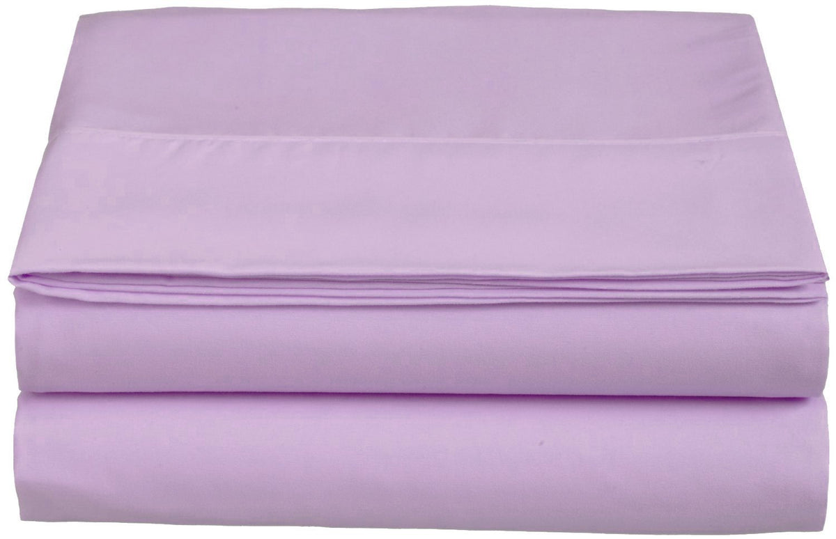 Luxury Fitted Sheet on Amazon Elegant Comfort Wrinkle-Free 1500 Premier Hotel Quality 1-Piece Fitted Sheet, Queen Size, Lilac