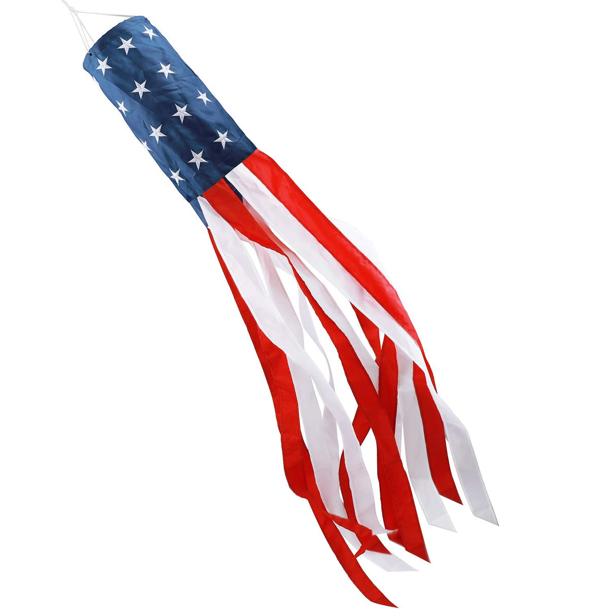 4Th Of July Decorations,60 Inch American Windsock Heavy Duty,Patriotic Fourth Of July Outdoor Decor, American Flag Usa Windsock