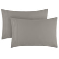 Mellanni Pillow Cases - 2 Pc Iconic Collection Pillowcases - Luxury, Extra Soft, Cooling Pillow Covers - Envelope Closure (King 20' X 40', Taupe)
