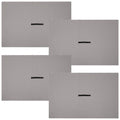 Sunnydaze 80 x 103 Inch Polyester 4-Piece Gazebo Sidewall Set - Gazebo Curtains Only - Provides Shade and Privacy - Gray