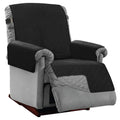 Sofa Shield Patented Small Recliner Slipcover, Reversible Tear Resistant Soft Quilted Microfiber, 25' Seat Width, Durable Furniture Stain Protector With Straps, Washable Cover For Dogs, Charcoal Linen