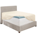 Hearth & Harbor Extra Deep Pocket King Fitted Sheet, Off White Fitted Sheet King Size, 1800 Microfiber King Fitted Sheet Only, Soft King Bed Fitted Sheet Fits Up To 24 '' Mattress