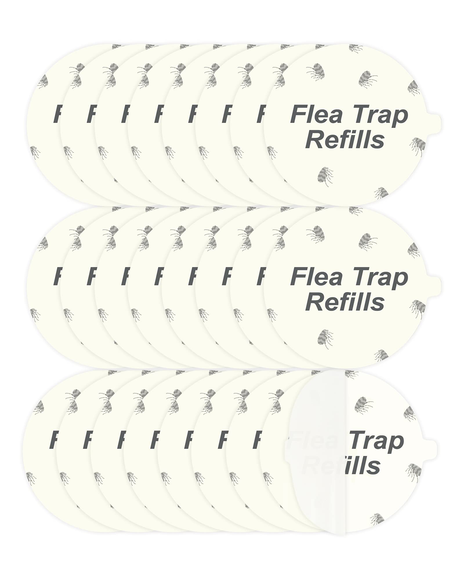 20 Pack Flea Trap Refill Discs Replacement Glue Boards, 7.1' Sticky Pads For Most Models Flea Bed Bug Traps For Inside Your Hom