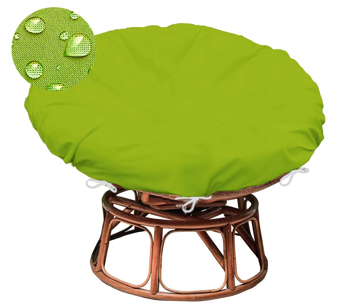 Sqodok Papasan Cushion Cover Only, 55In Outdoor Indoor Papasan Chair Cushion Covers Water Resistant, Machine Washable Papasan Ch