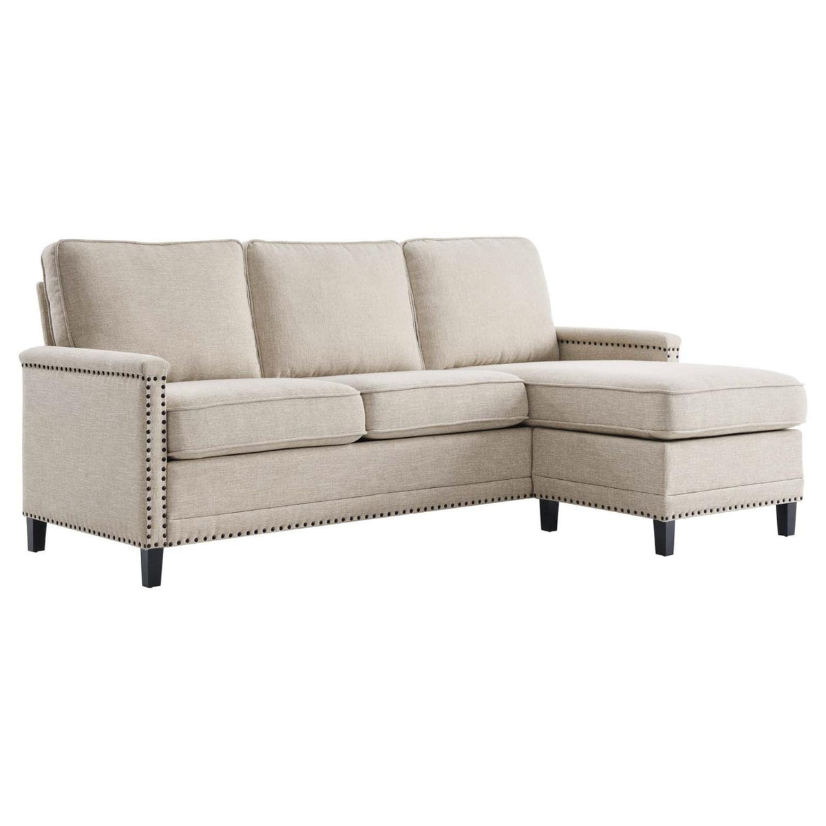 Modway Ashton, Sectional Sofa, Beige