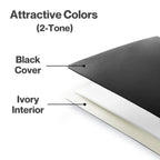 Cranbury Small Photo Album 5X7 (Black) - 2-Pack Plastic Photo Book, Each Shows 48 Pictures, Mini Picture Binder With Customizabl