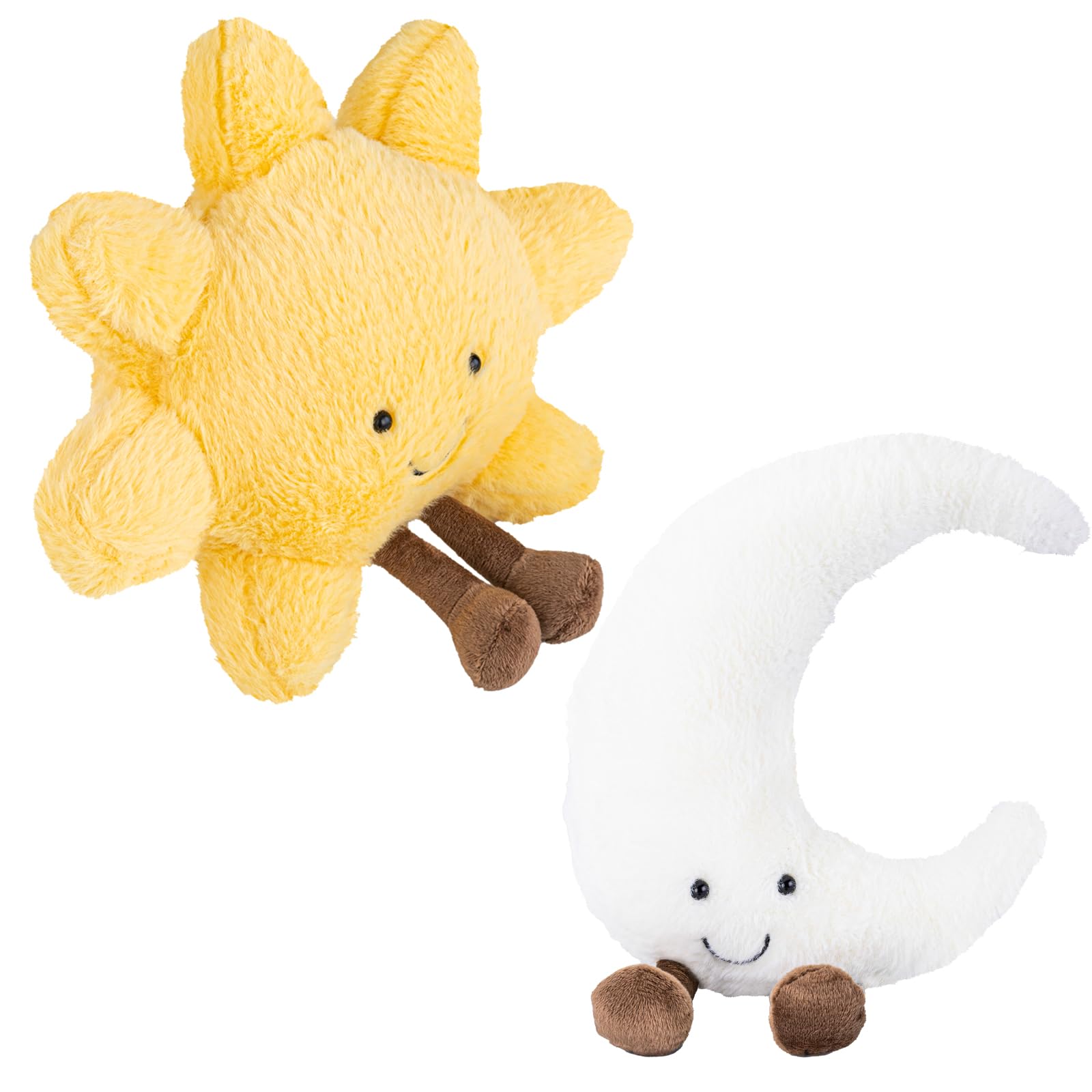 Sun And Moon Plush, Smiling Fun Filled Sun Pillow, 12 ' Moon And Sunshine Animal Pillow Soft Plush Toy For Children 'S Birthday