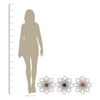 HomeRoots Multi 80% Iron 20% Metal Black Metal Floral Wall Décor