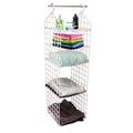 Multipurpose 5 Layer Folding Clothes Storage Racks||Closet For Students Wardrobe Shelves Socks, Scarf, TShirt, Etc||Hanging Org