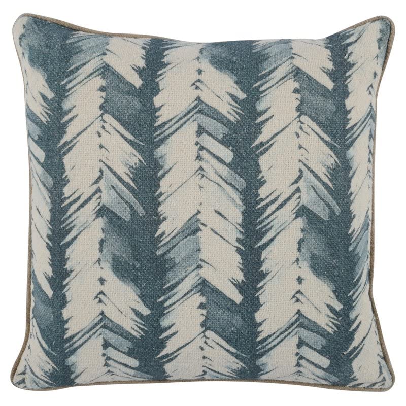 Kosas Home Eloa 20X20 Cotton And Linen Fabric Throw Pillow In Lola Blue