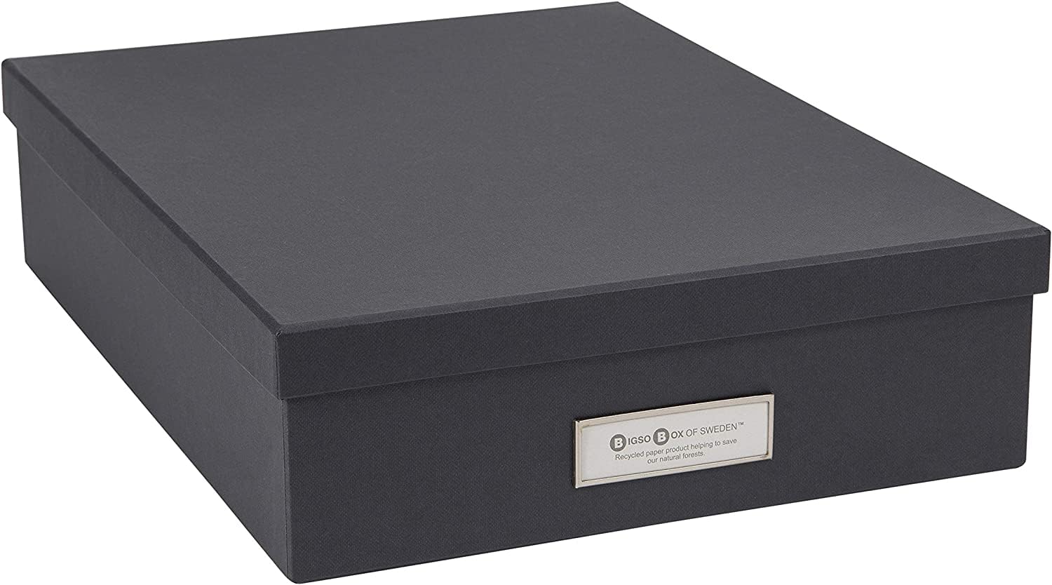 Bigso Box Of Sweden Oskar Fiberboard Label Frame File Organizer Document Letter Box For Important Paperwork | Document Storage B