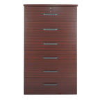 Better Home Products Liz Super Jumbo 6 Drawer Storage Chest Dresser in Mahogany