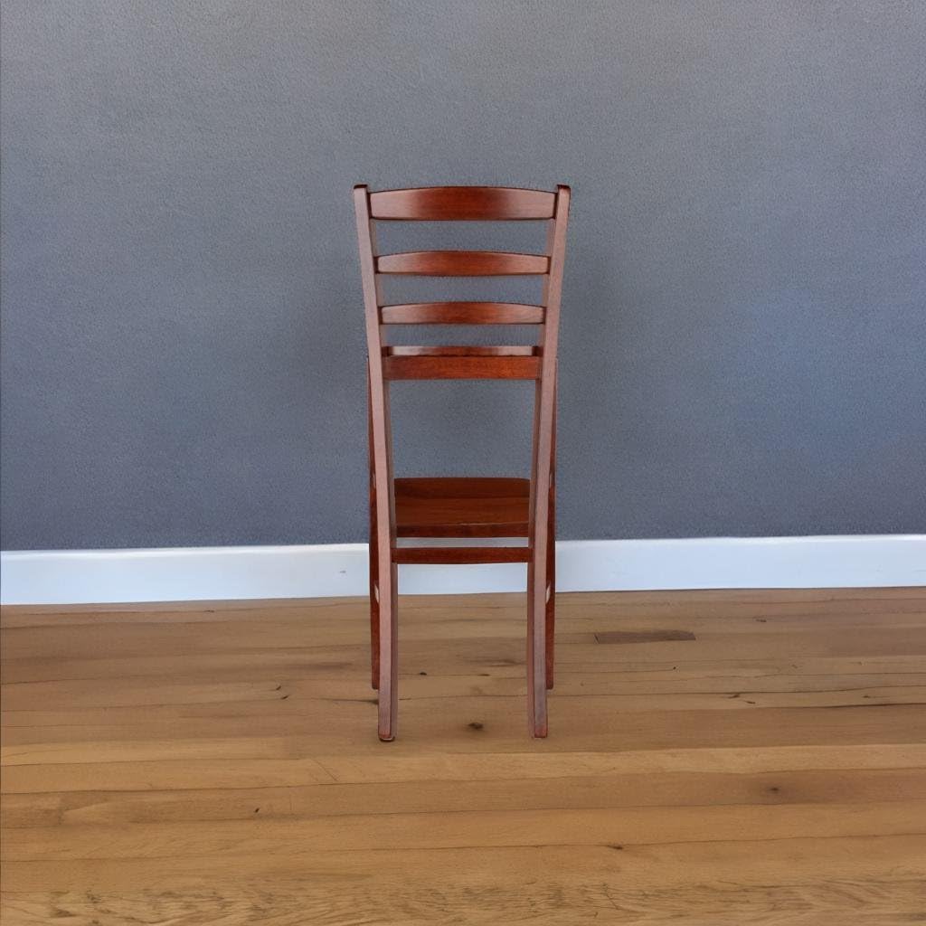 Ergode Benjamin Ladder-Back Bar Stools, 2-Pc Set, Walnut