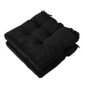 Tiita 18X18 Inch Cushions Chair Pads With Ties, Square Seat Floor Pillows Pad For Outdoor Kitchen Dining Chairs With Ties Set Of