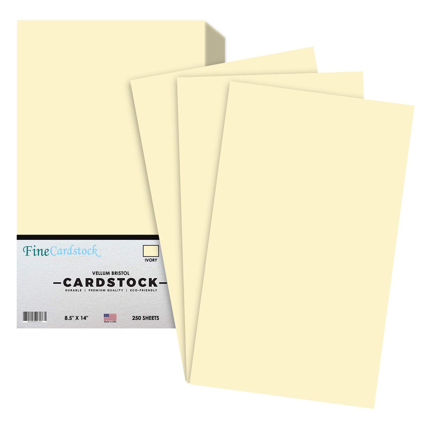 Ivory Menu Legal Size 8.5 X 14 Inches 67 Vellum Bristol Lightweight Card Stock Paper Cover | 1 Ream Of 250 Sheets Per Pack