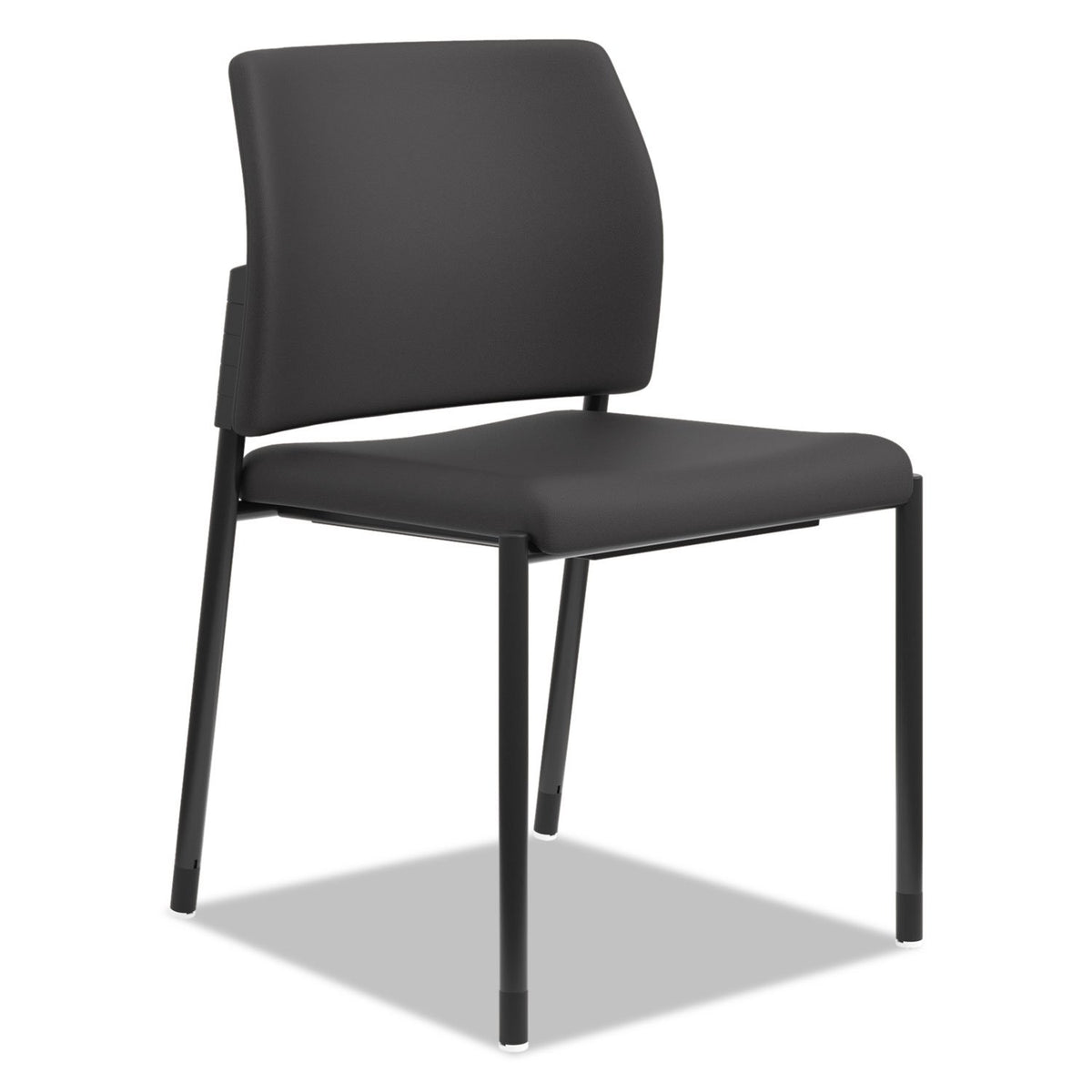 The Hon Company Accommodate? Series Armless Guest Chair, Black Fabric, Sold As 1 Carton, 2 Each Per Carton