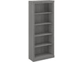 Bush Furniture Saratoga Tall 5 Shelf Bookcase in Modern Gray, Home Office Organizer, Vertical Storage Solution for Books and Off