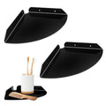 Jinminamz Corner Shelf Wall Mount, Wall Mounted Floating Corner Shelf, Pack Of 2 Wall Shelf Organisers, Acrylic Corner Floating 