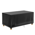 Patio Table Cover 100% Waterproof, 72X47X28 Inch Outdoor Table Cover Rectangular, Patio Furniture Cover For Dinning Furniture, Picnic Coffee Tables Chairs And Sofas, Black