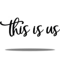 Vivegate This Is Us Wall Decor - 9.5    X 31 This Is Us Signs Home Decor Metal Decorations for Room Large Black Metal Wall Decor