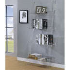 Amaturo 4-shelf Ladder Bookcase Clear