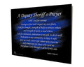 Brotherhood Deputy Sheriffs Prayer Thin Blue Line Law Enforcement Sheriff Police Vintage Reproduction Vintage Style Metal Signs