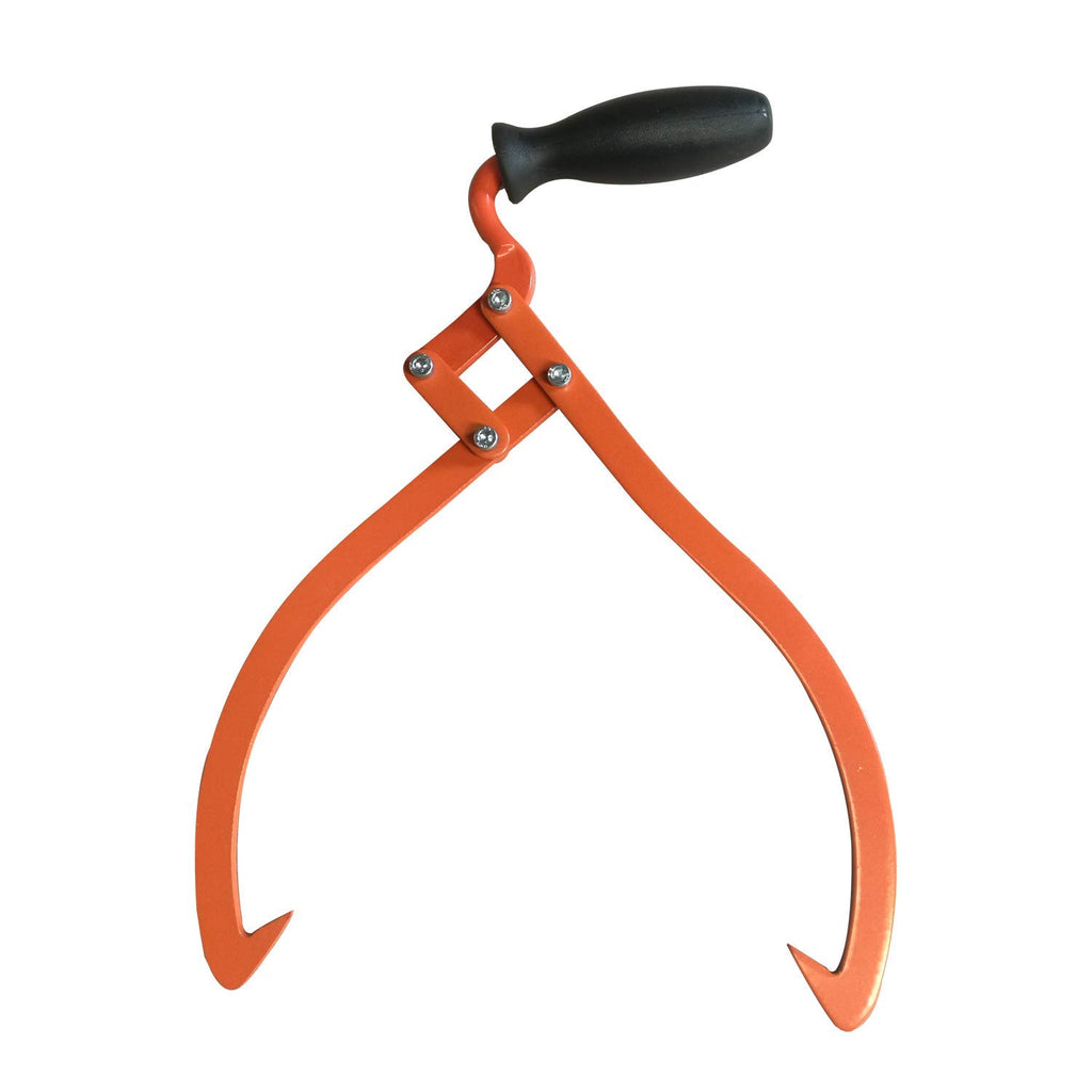 Aruza Log Tongs Logging Skidding Tongs Non-Slip Grip- Log Lifting,Handling,Dragging And Carrying Tool,16 Inch