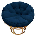 Bextile Papasan Chair Cushion, Papasan Cushion Only, 52 Inch Papasan Cushion, Thickened Overstuffed Round Cushion (Navy, 52In)