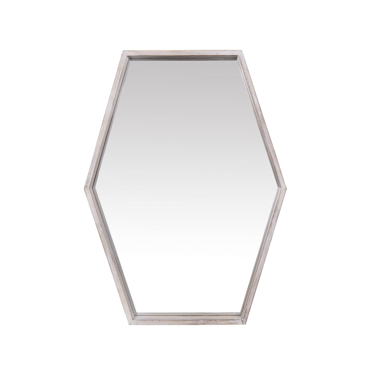 Stratton Home Decor S43971 Mirror, 20.50 X 2.00 X 28.00, White