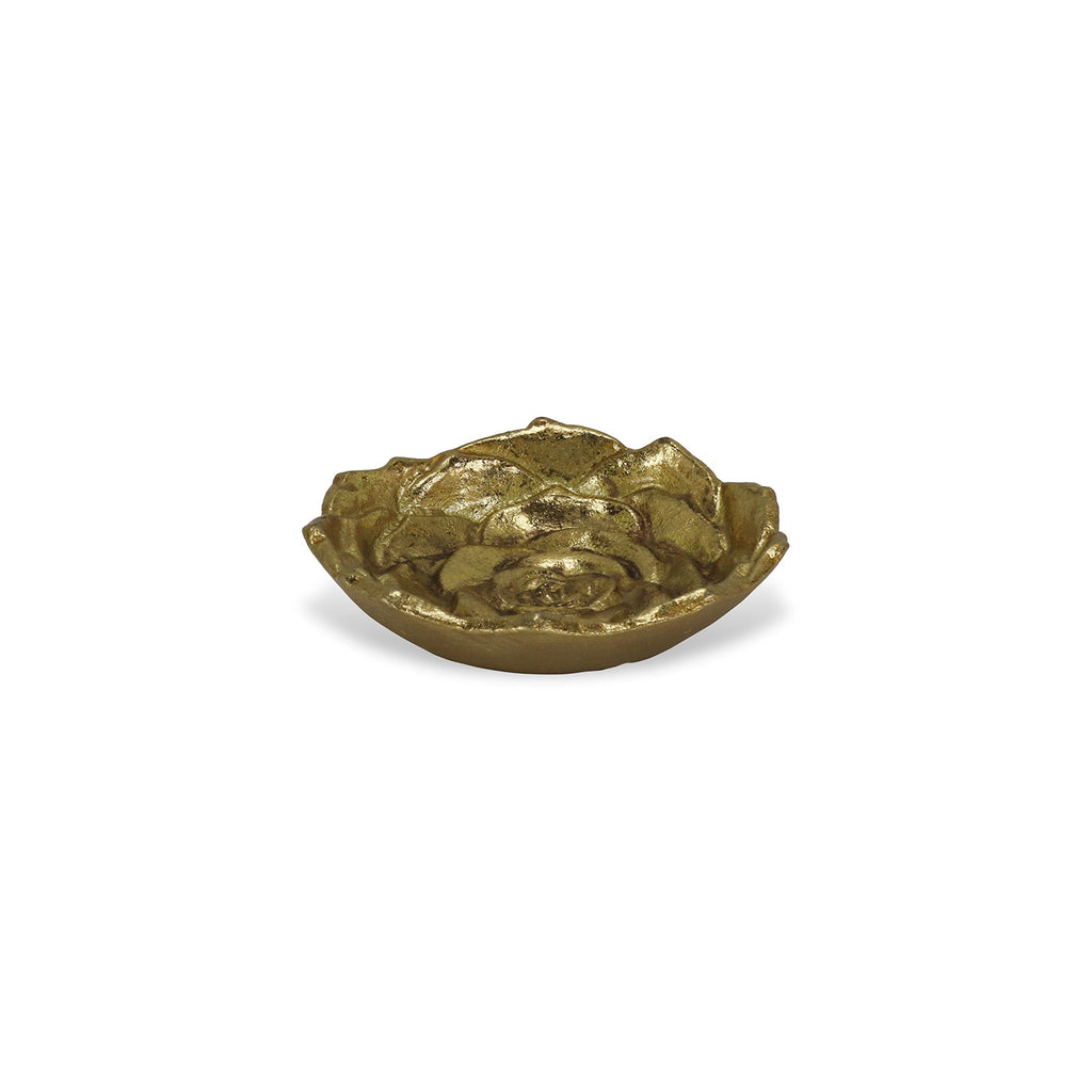 HomeRoots 5' Gold Novelty Metal Handmade Tray