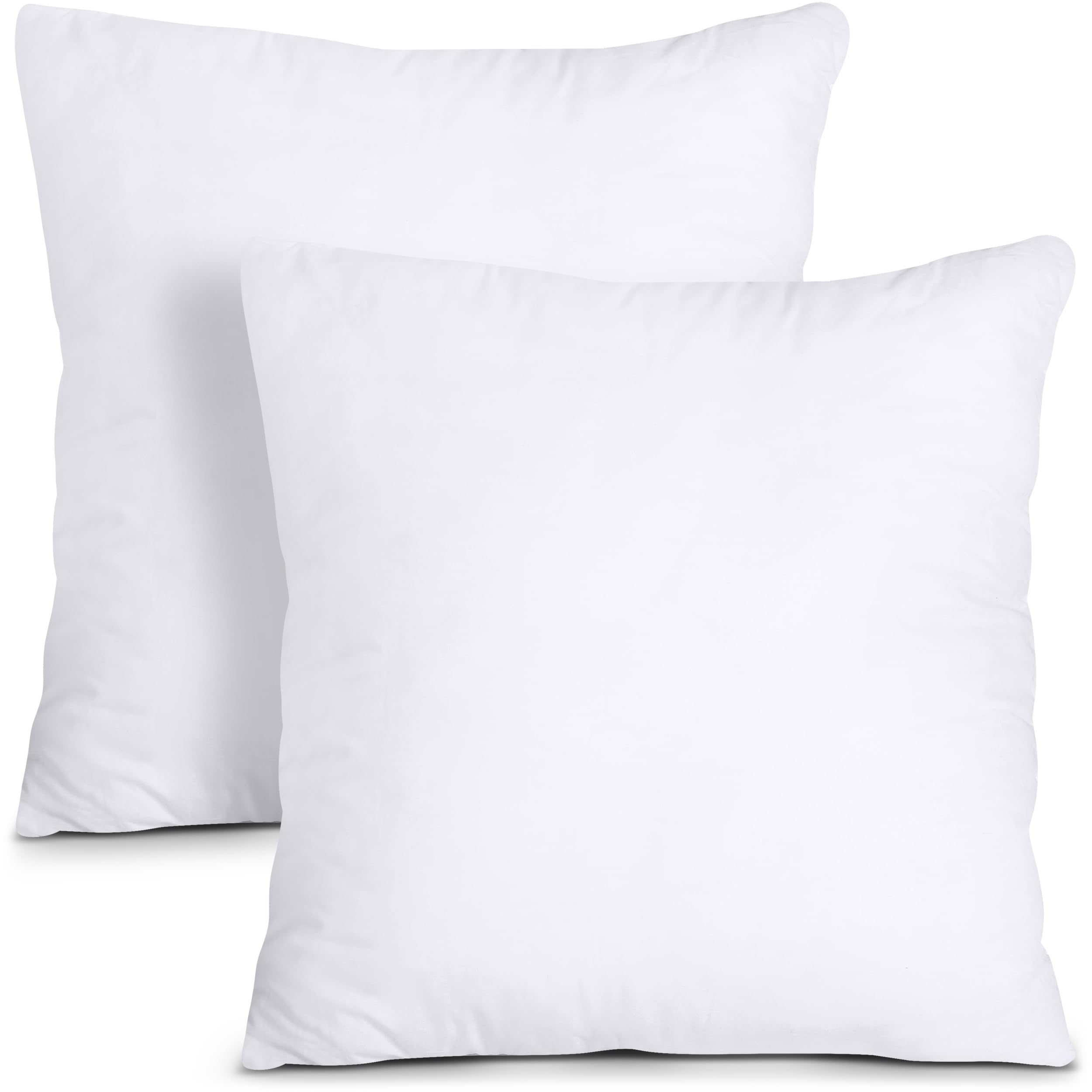 Utopia Bedding Throw Pillows Insert (Pack Of 2, White) - 22 X 22 Inches Bed And Couch Pillows - Indoor Decorative Pillows