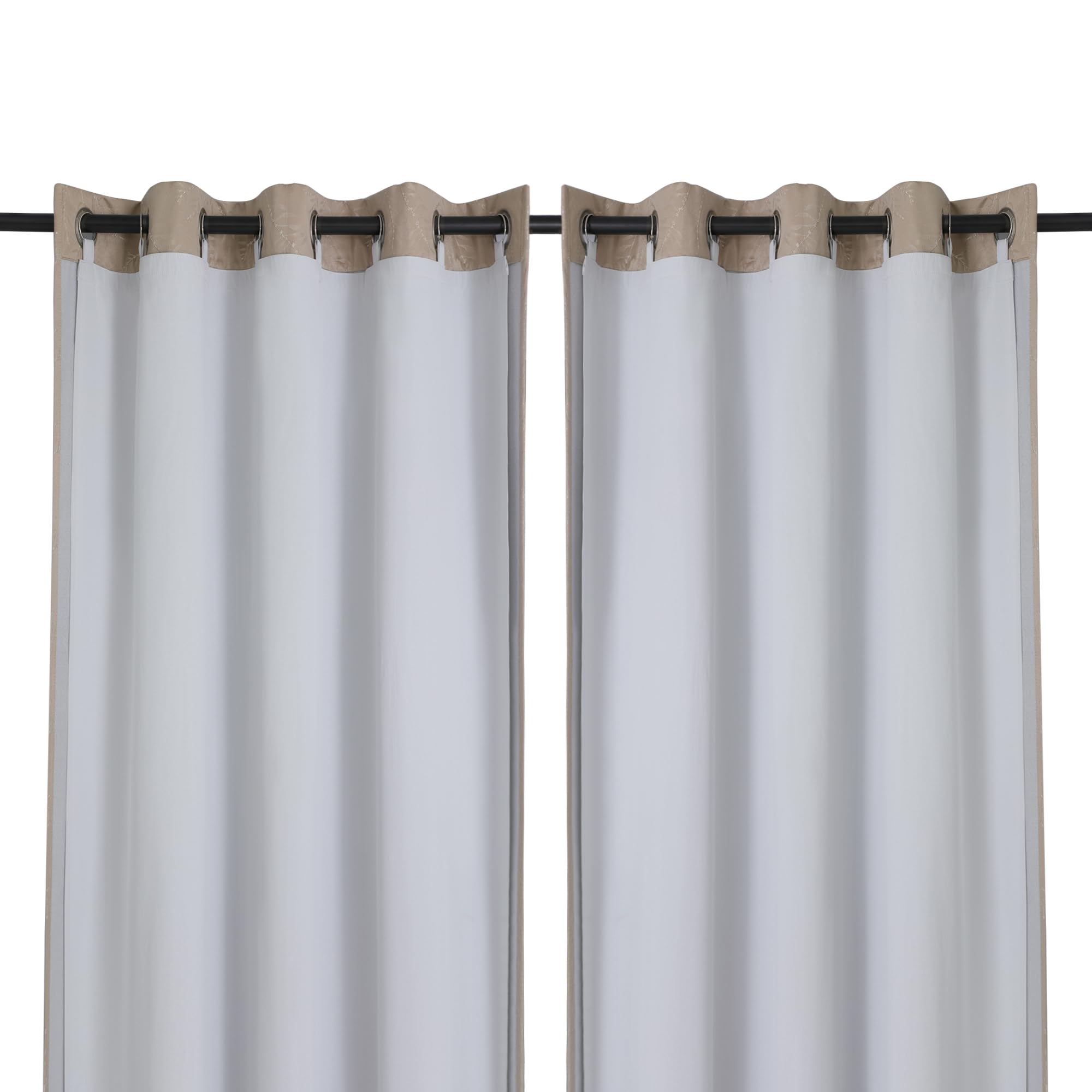 Chyhomenyc 2 Panels 100% Blackout Curtain Liners, 100% Darkening Blackout Liner for 63 Inch Curtains, Each 50'' Wx58 L, 2 Liners