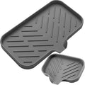 Nilkanth Silicone 2Piece Sinkside Organizer Set  MultiFunction Sponge Stand, Soap Dish With Drainage, Toothbrush Holder, Cutl