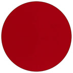 Flash Furniture Wren 48'' Round Red Thermal Laminate Activity Table - Height Adjustable Short Legs