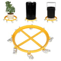 55 Gallon Heavy Duty Drum Dolly, 2,000 Lbs Capacity Barrel Dolly with Steel Frame 8 Swivel Casters Wheel, Barrel Cart with Brake
