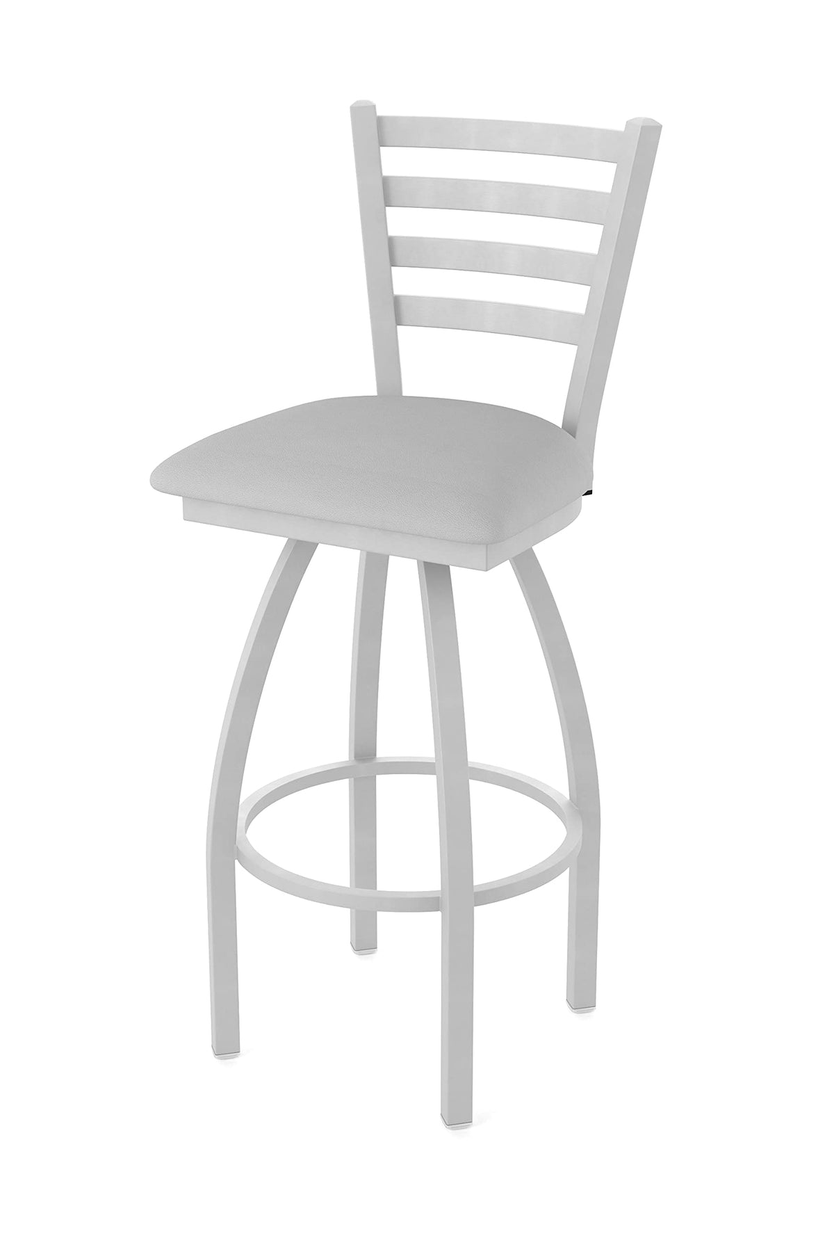 410 Jackie 25&quot; Swivel Counter Stool with Anodized Nickel Finish and Canter Folkstone Grey Seat