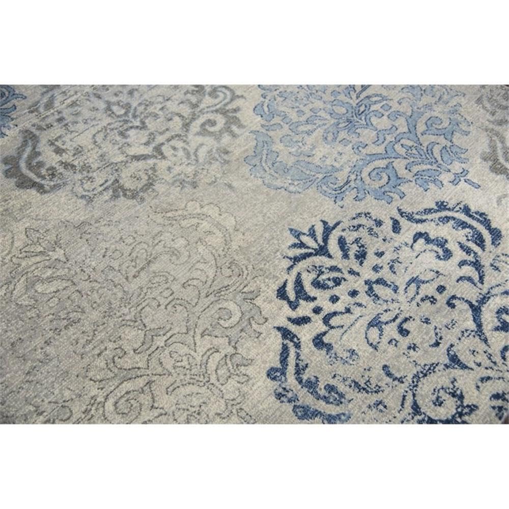 Rizzy Home Alora Decor Euphoria 10' X 13' Medallion Lt. Gray/Gray/Rust/Blue Hybrid Area Rug