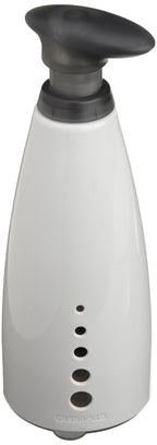 Casabella Sink Sider Multipurpose 14-oz. Soap Pump Bottle with Soap Filling Funnel, Gray/White