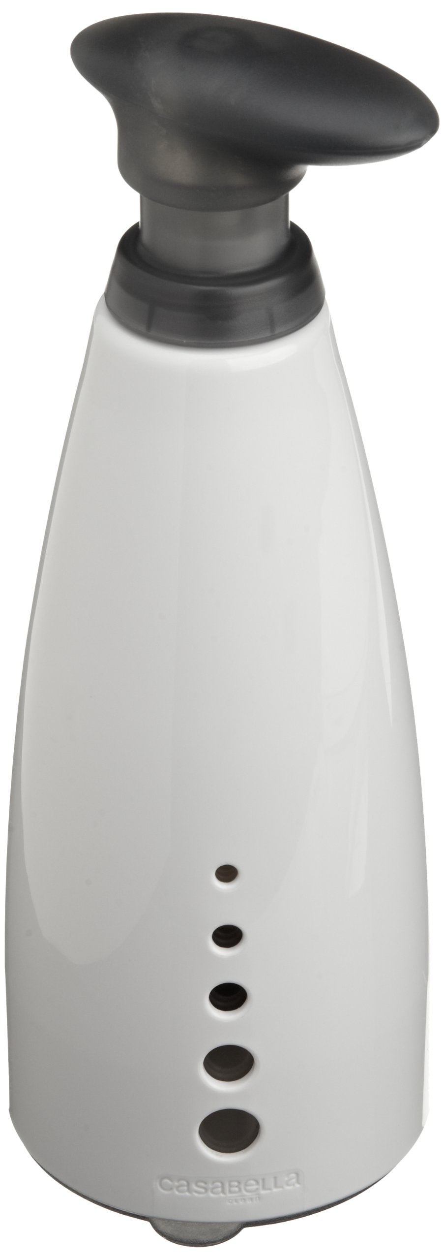 Casabella Sink Sider Multipurpose 14-oz. Soap Pump Bottle with Soap Filling Funnel, Gray/White