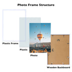 Jcjmy 10X15 White Picture Frame Set Of 3, Horizontal And Vertical Formats For Wall Hanging, 10 X 15 Wall Gallery Poster Photo Fr
