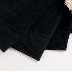 Bgment Halloween Black Velvet Blackout Curtains For Living Room, 84 Inches Long Thermal Insulated Curtains Noise Reduce Back Tab