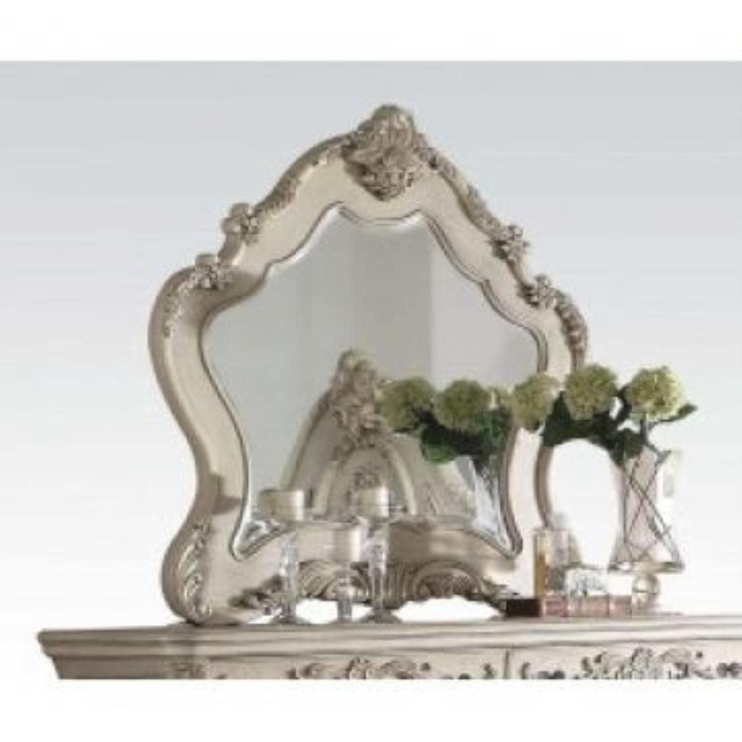 Acme Furniture Ragenardus Mirror, Antique White