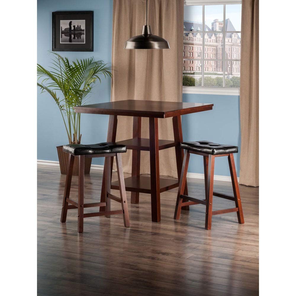 Winsome Orlando Dining, Cushion Seats, Walnut