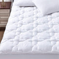 Cozylux King Mattress Pad Deep Pocket Non Slip Cotton Mattress Topper Breathable And Soft Quilted Fitted Mattress Cover Up To 18