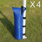 Abccanopy 150 Lbs Extra Large Canopy Sand Bags, 4-Pack, Blue (Without Sand)